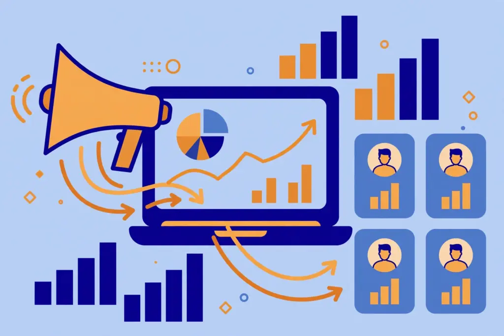 CRM in digital marketing connecting ad clicks to customers through lead tracking and campaign reporting