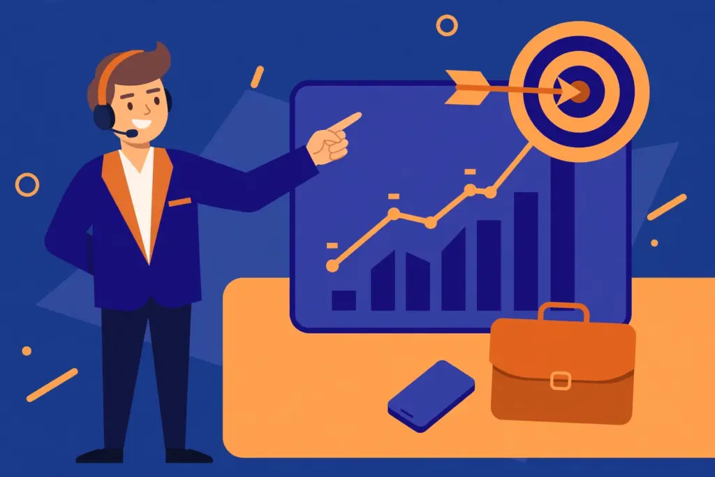 Sales team tracking leads and targets in a CRM pipeline dashboard