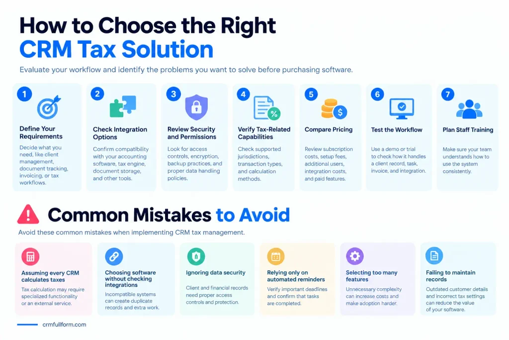 How to Choose the Right CRM Tax Solution