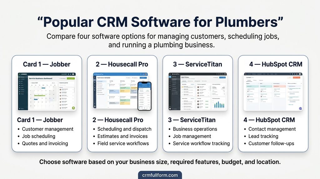 Popular CRM and Software Options for Plumbers
